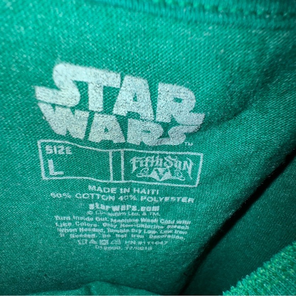 Star Wars Green humorous “Irish You Were Here!” Graphic Tee - Picture 4 of 5